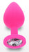 Plug Bijou Diamond Booty M 7 x 3.5cm Rose