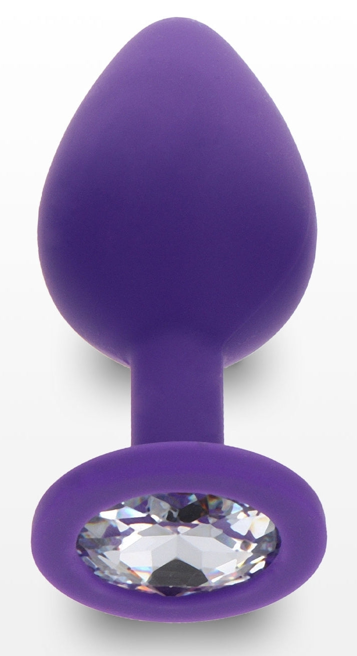 Plug Bijou Diamond Booty M 7 x 3.5cm Violet