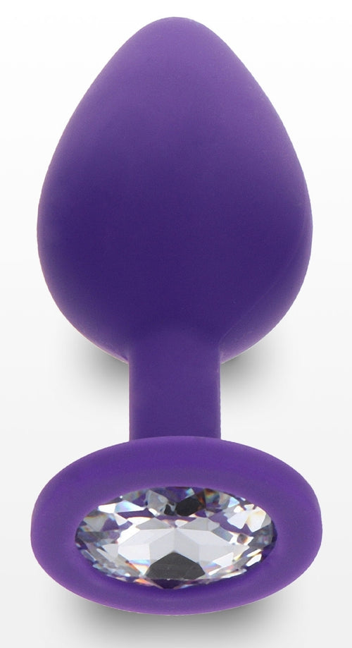 Plug Bijou Diamond Booty M 7 x 3.5cm Violet