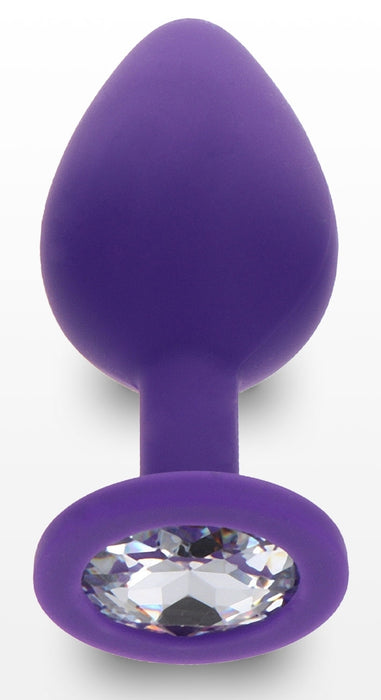 Plug Bijou Diamond Booty M 7 x 3.5cm Violet