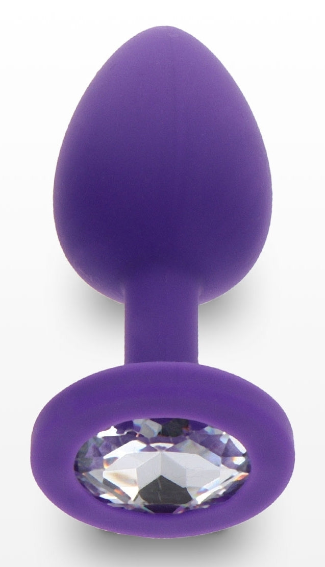 Plug Bijou Diamond Booty S 6 x 2.8cm Violet