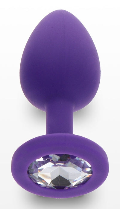 Plug Bijou Diamond Booty S 6 x 2.8cm Violet
