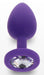 Plug Bijou Diamond Booty S 6 x 2.8cm Violet