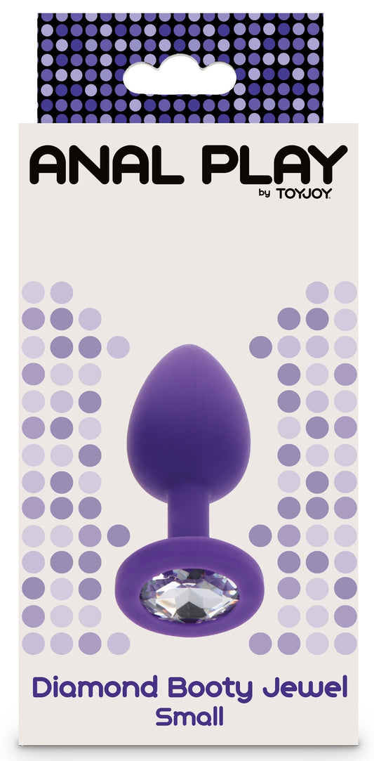 Plug Bijou Diamond Booty S 6 x 2.8cm Violet