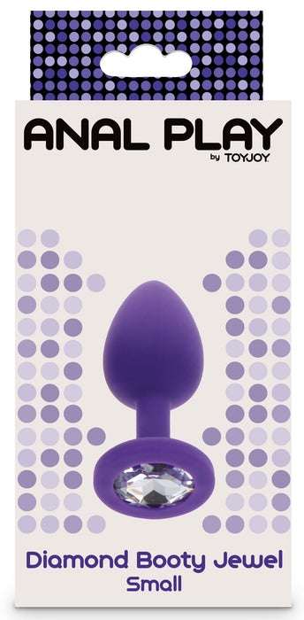 Plug Bijou Diamond Booty S 6 x 2.8cm Violet