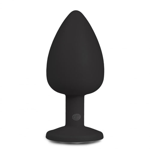 Plug Bijou Diamond Noir 8 x 4cm