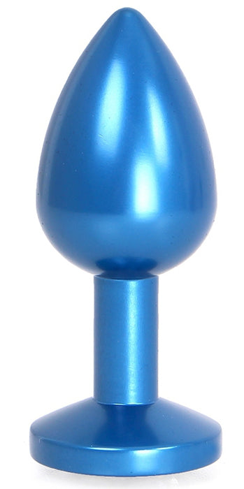 Plug bijou en Alu Gem Light 6 x 2.8 cm Bleu