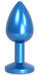 Plug bijou en Alu Gem Light 6 x 2.8 cm Bleu