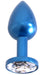 Plug bijou en Alu Gem Light 6 x 2.8 cm Bleu