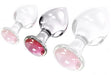 Plug Bijou en verre Diamond Glassy M 7.5 x 3.4cm