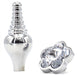 Plug Bijou Leaf 7 x 2.7cm Transparent