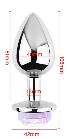 Plug Bijou lumineux LIGHT LED L 8 x 4cm