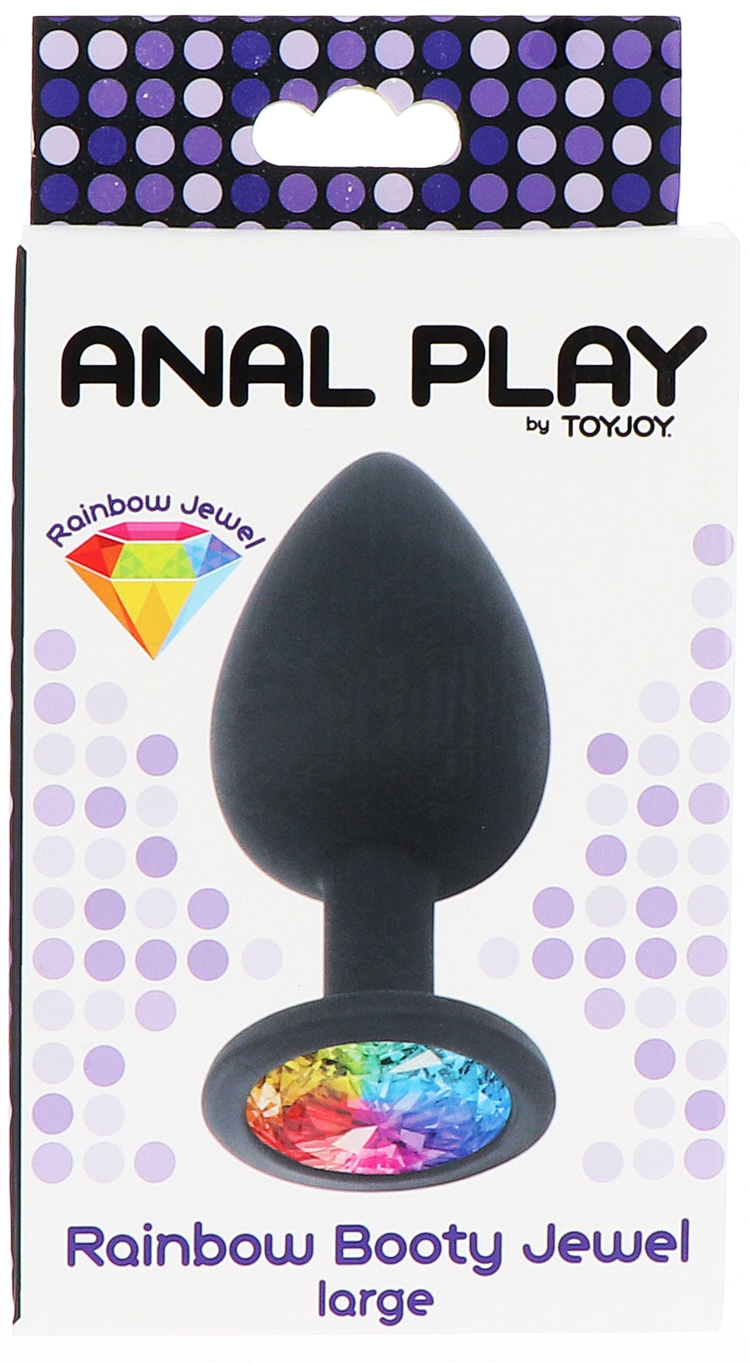 Plug bijou Rainbow L 9 x 4 cm