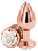 Plug Bijou REAR M 7 x 3.4cm Rose-Blanc