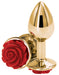 Plug Bijou Rear S 6 x 2.7cm Doré-Rouge