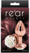 Plug Bijou Rear S 6 x 2.7cm Rose-Blanc