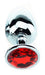 Plug bijou Spolly Small - Rouge 6 x 2.7cm