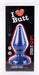 Plug Classic L I Love Butt 15 x 6.8 cm Bleu