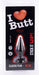 Plug Classic XS I Love Butt 9 x 3 cm Noir