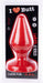 Plug Classic XXL I Love Butt 20 x 9 cm Rouge
