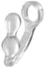 Plug Cockring Power Duo 9 x 4cm - Anneau 40mm Transparent