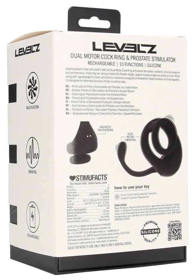 Plug-Cockring vibrant Pointeez 10 Vibrations