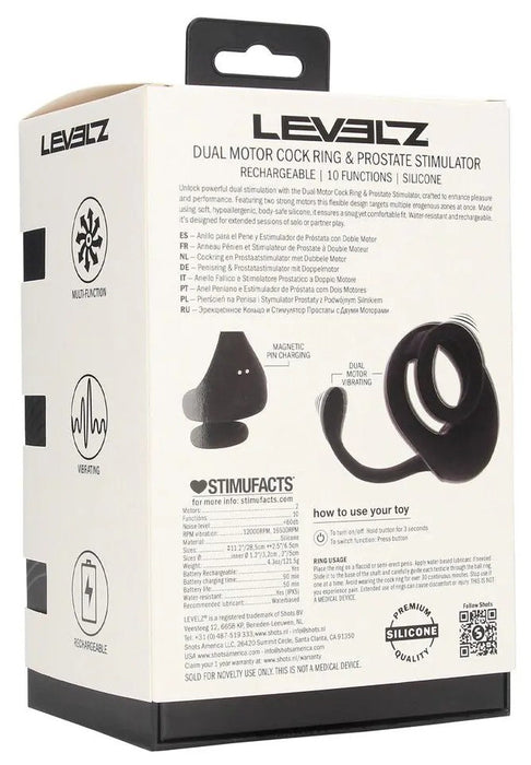 Plug-Cockring vibrant Pointeez 10 Vibrations