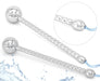 Plug d'urètre percé Long Ball 10cm
