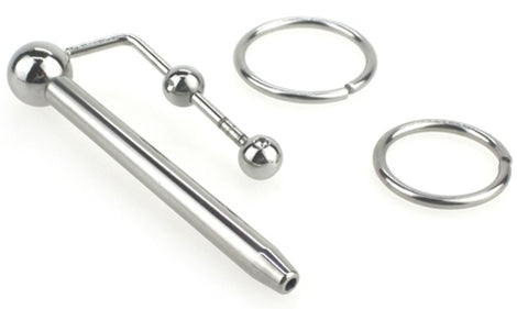 Plug d'urètre percé Longy 8cm - Diamètre 5.5 à 8mm