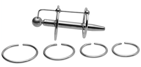 Plug d'urètre percé Longy 8cm - Diamètre 5.5 à 8mm