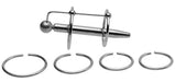Plug d'urètre percé Longy 8cm - Diamètre 5.5 à 8mm