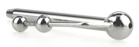 Plug d'urètre percé Longy 8cm - Diamètre 5.5 à 8mm