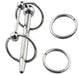 Plug d'urètre percé Longy 8cm - Diamètre 5.5 à 8mm