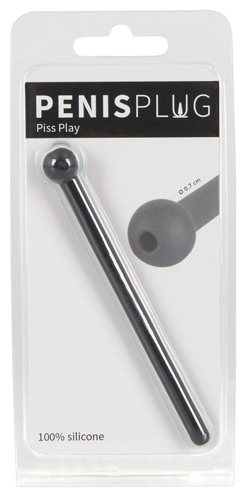 Plug d'urètre percé Piss Play 10.5cm - Diamètre 7mm
