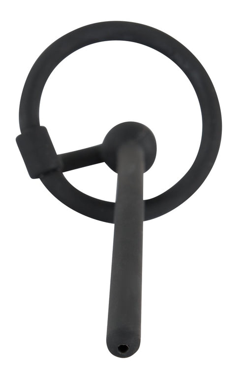 Plug d'urètre percé Play Stop 10.5cm - Diamètre 6mm