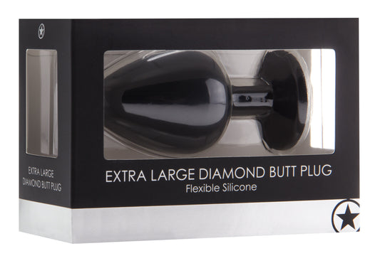Plug Diamond Extra Large – 8 x 4.4 cm Noir