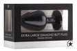 Plug Diamond Extra Large – 8 x 4.4 cm Noir