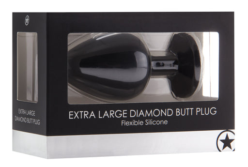 Plug Diamond Extra Large – 8 x 4.4 cm Noir