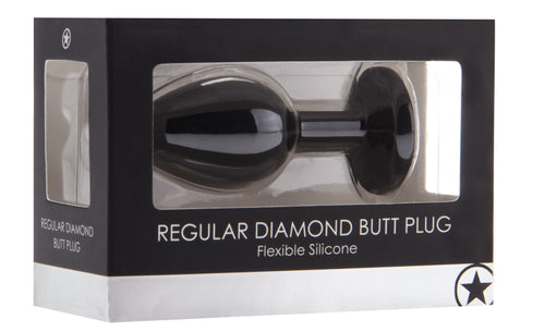 Plug Diamond Regular – 6.5 x 2.8 cm Noir