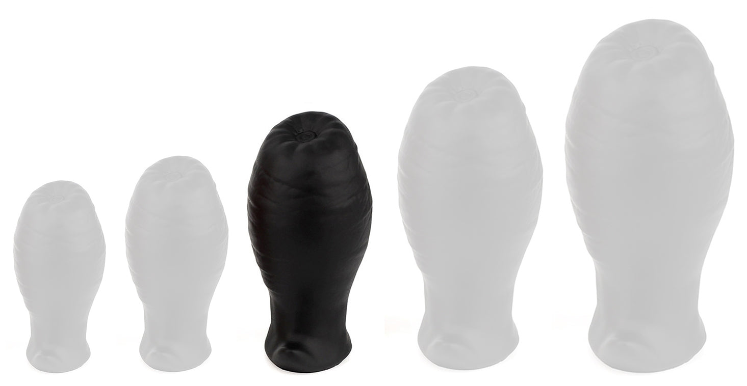 Plug Egg Ass M 9.5 x 5.3cm Noir