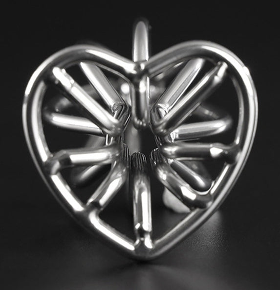 Plug en métal Heart Line L 8 x 4.2cm