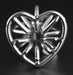 Plug en métal Heart Line L 8 x 4.2cm