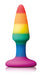 Plug en silicone Rainbow 8 x 2.4 cm