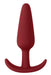 Plug en silicone Slim Butt 7.5 x 2cm Rouge