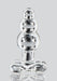 Plug en verre Crystal Jewel 9.5 x 3.5cm