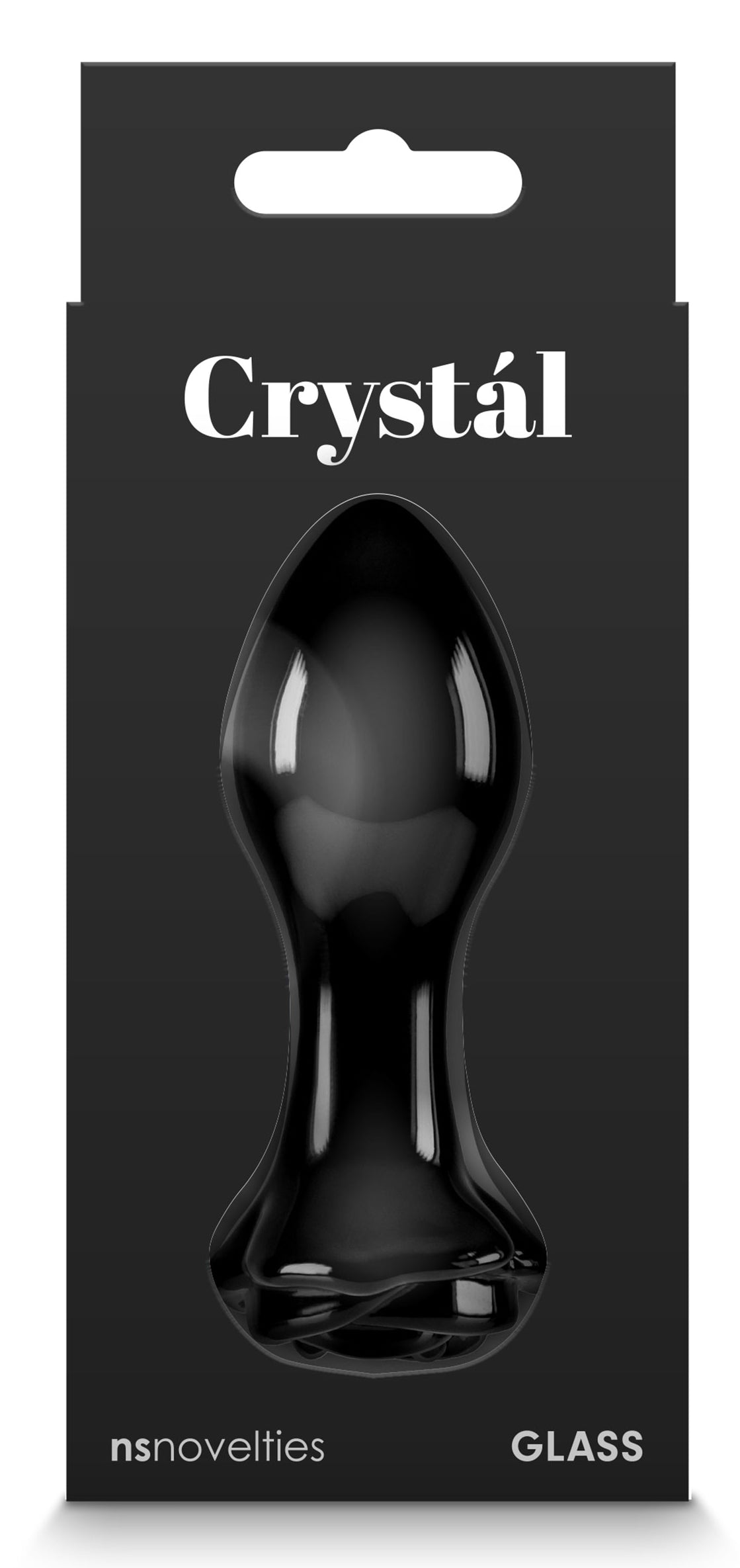 Plug en verre Crystal Rose 7 x 3.2cm Noir