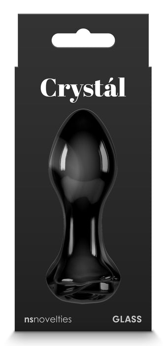 Plug en verre Crystal Rose 7 x 3.2cm Noir