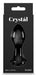 Plug en verre Crystal Rose 7 x 3.2cm Noir