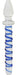 Plug en verre Double Scepter 20.2 x 3cm