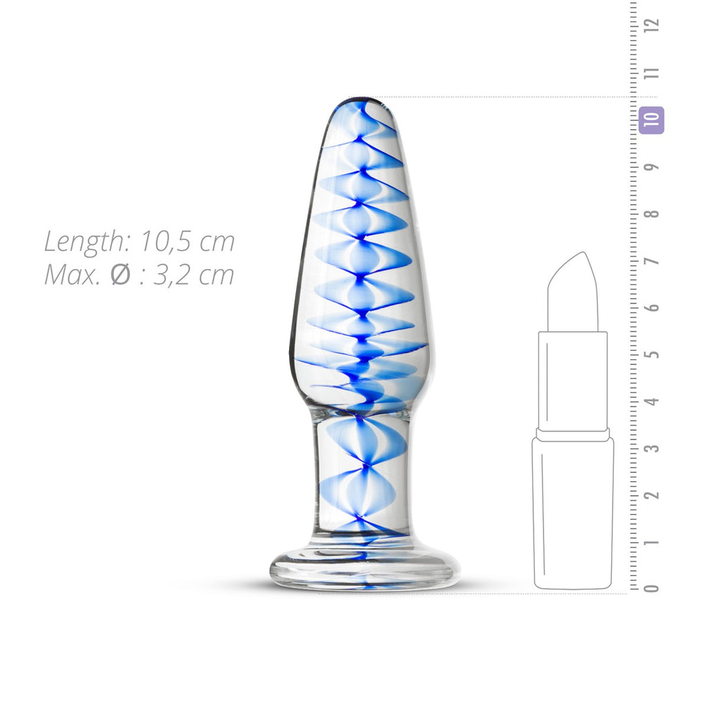 Plug en Verre n 23 - 10.5 x 3.2 cm